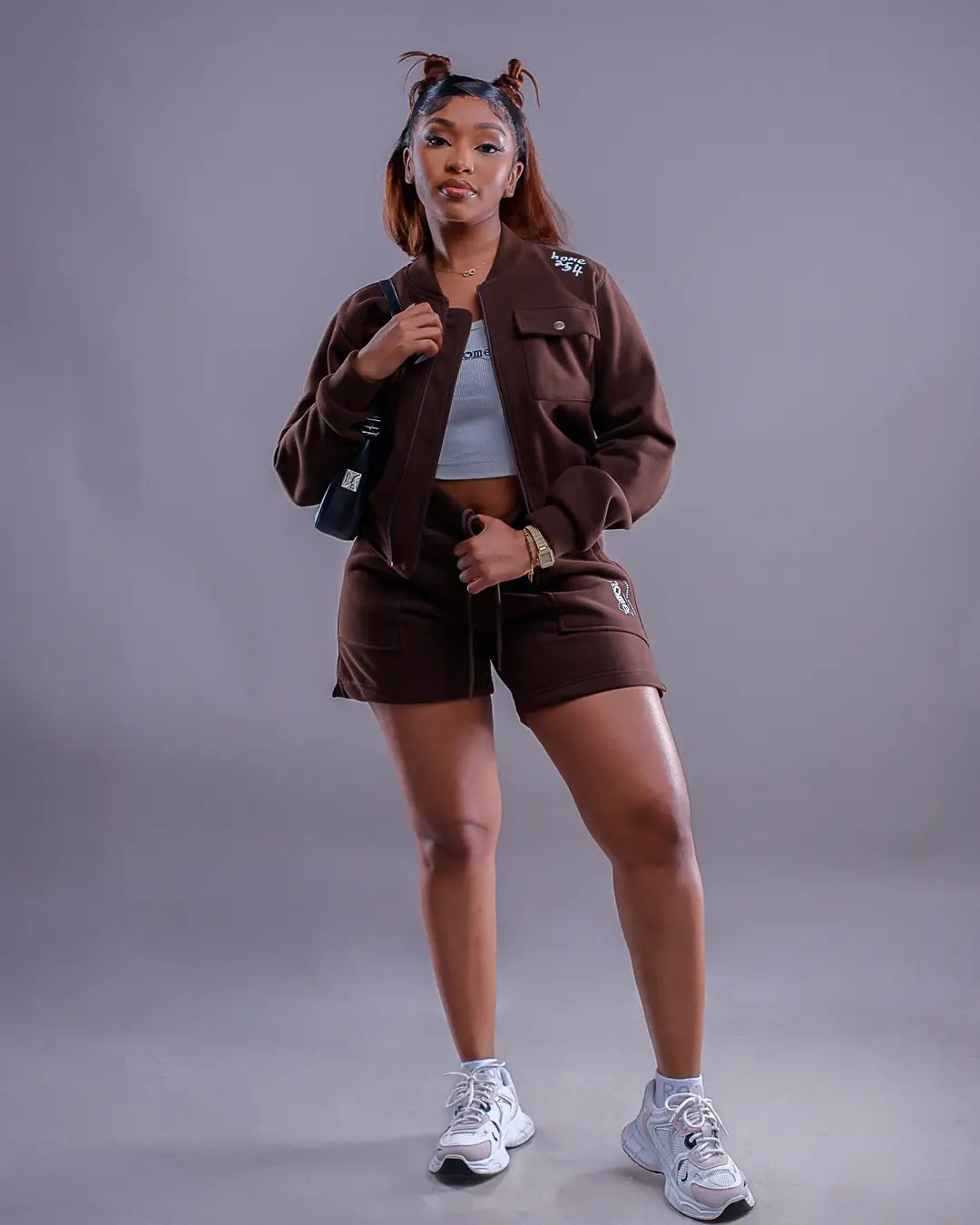 Cropped Kami Jacket - Espresso (Nuvetra Fabric)