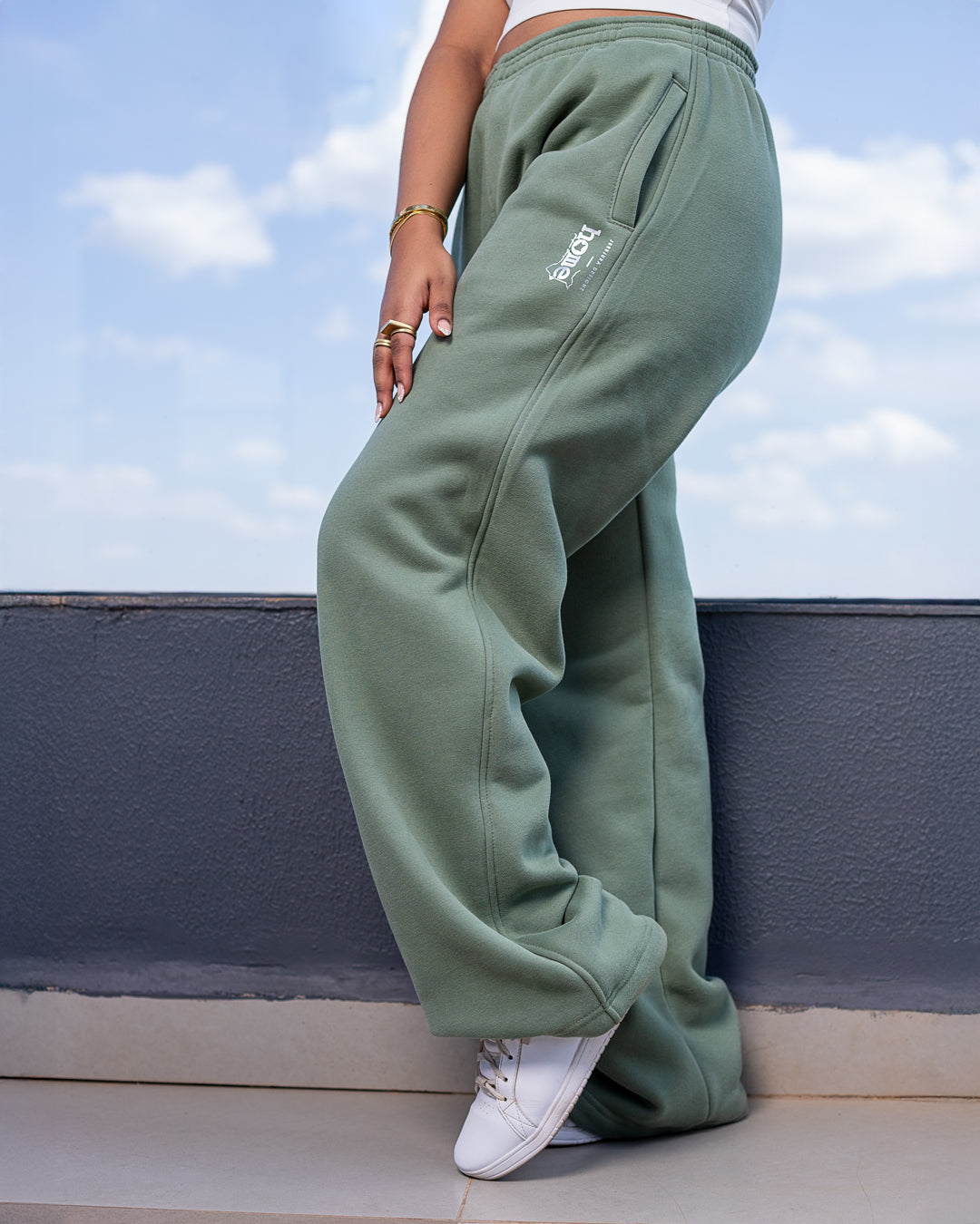 Womens Cosy Pants - Finch Green