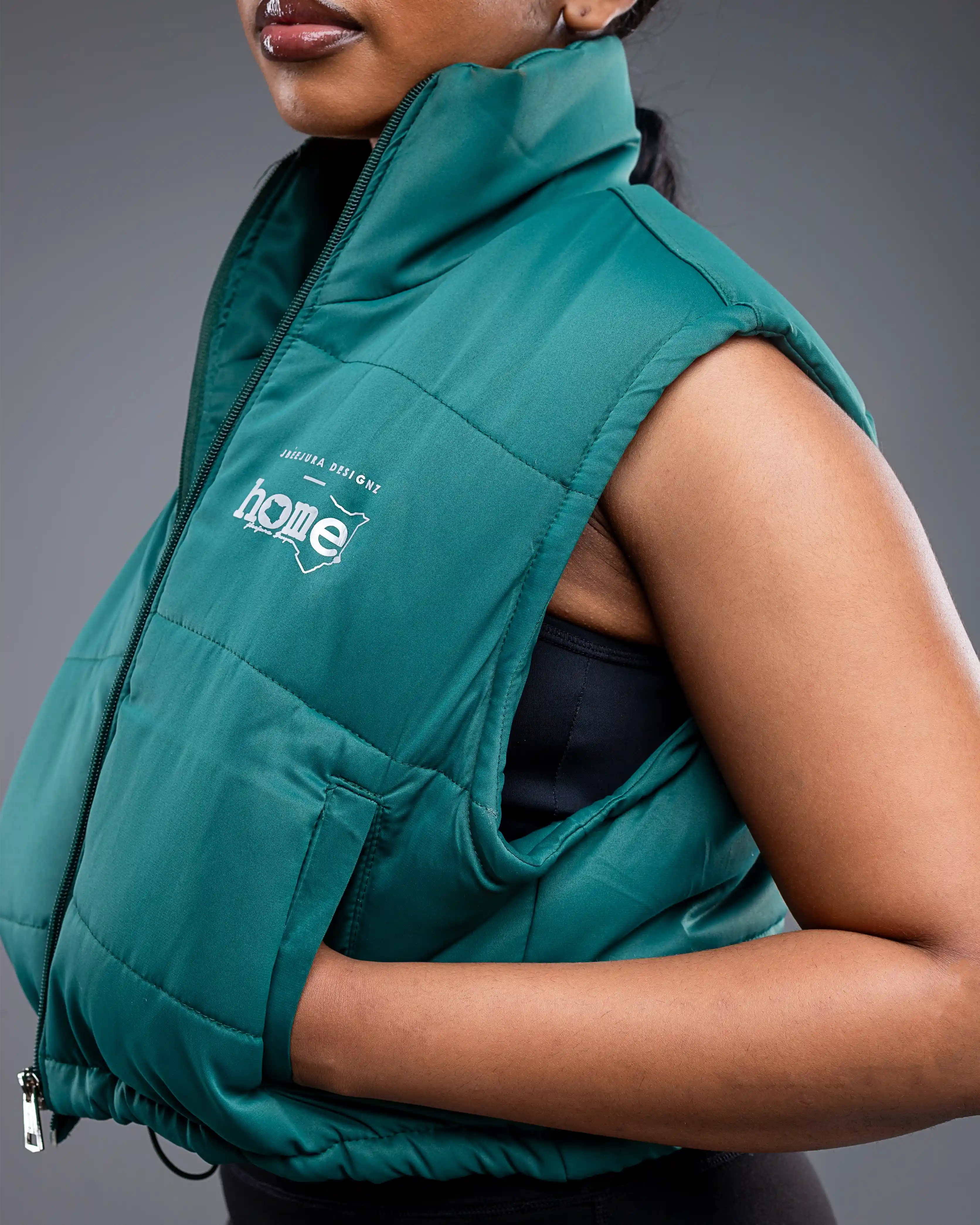 Cropped Luna Jacket - Rich Green