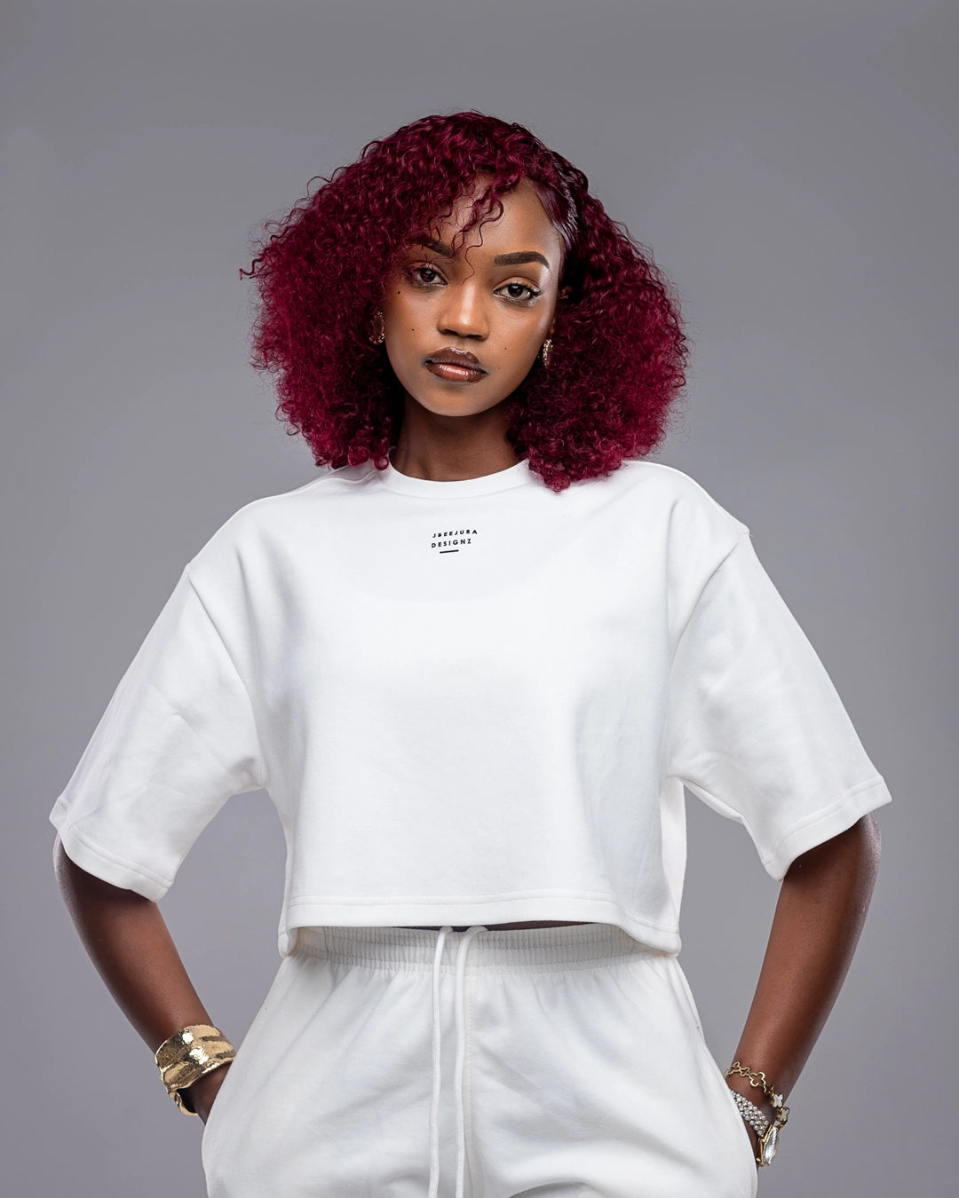 Sonora Serenity Cropped Tee - White