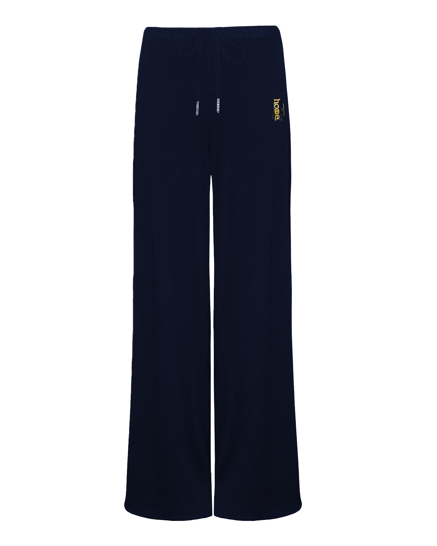 Womens Ribbed Cosy Pants - Navy Blue