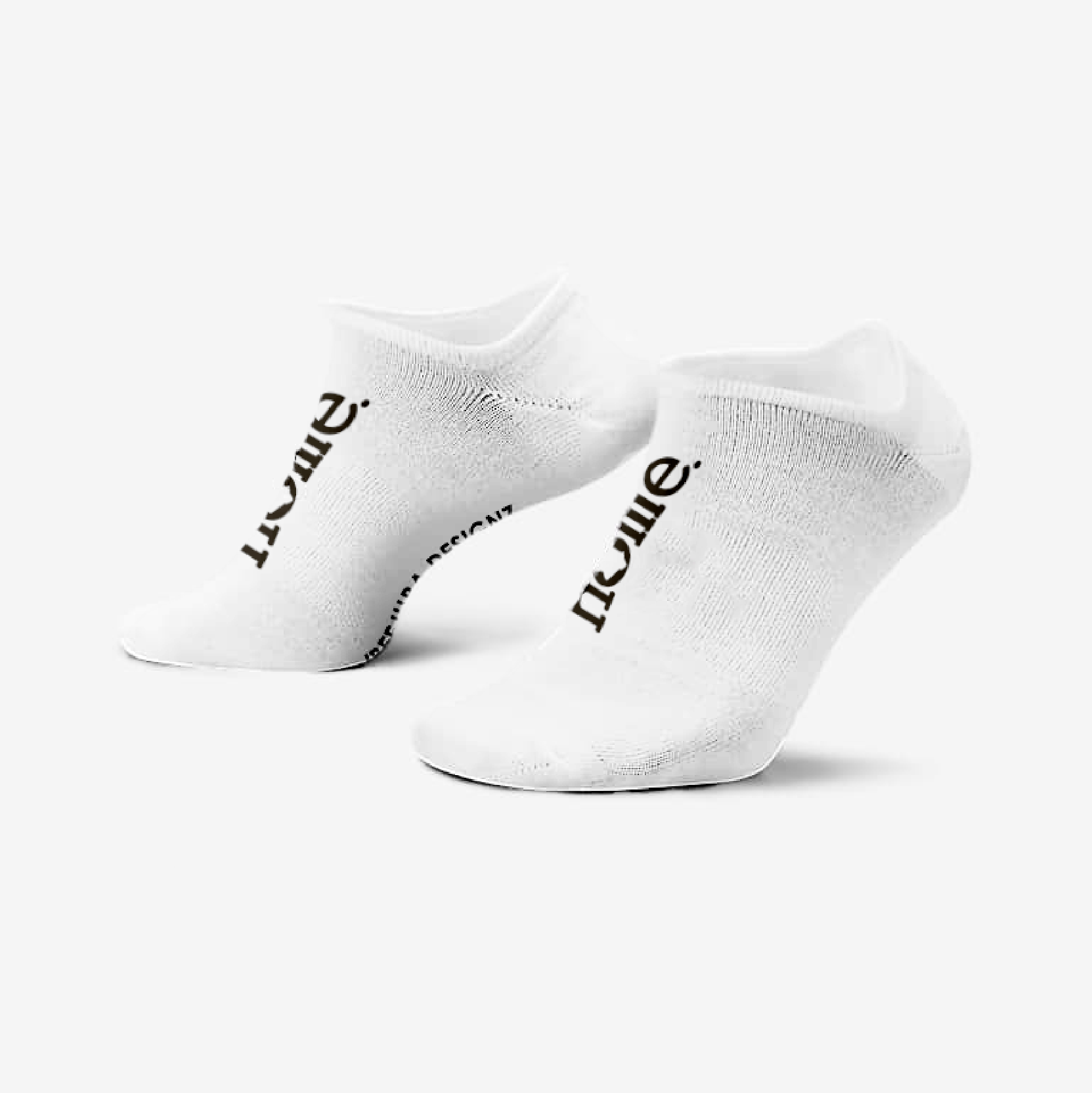 JBEEJURA DESIGNZ | home - 254 White Essential No Show ( Extra Low-cut) Socks.