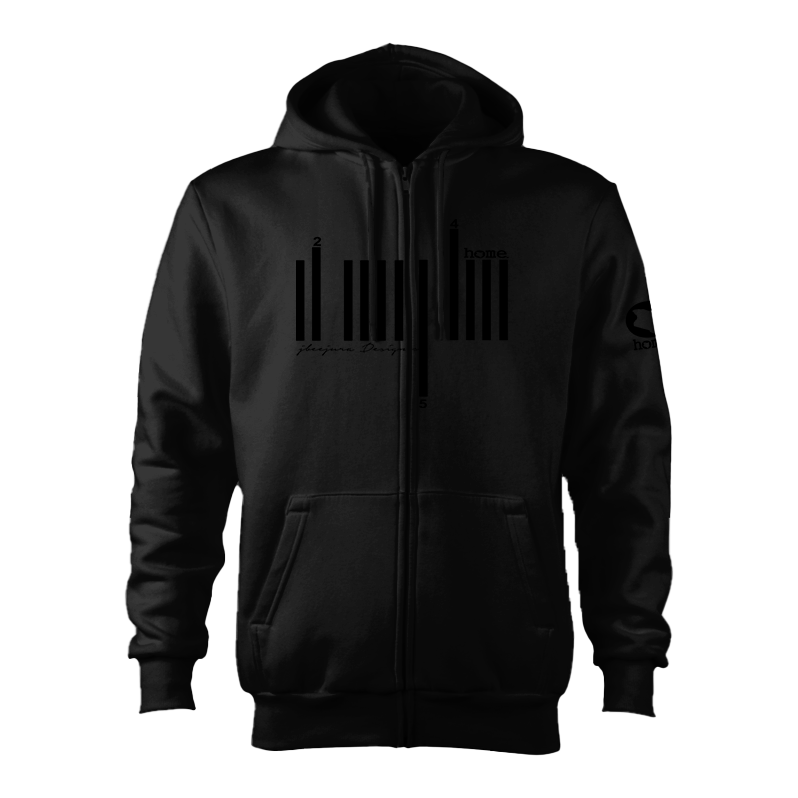 Kids Zip-Up Hoodie - Black (Heavy Fabric)