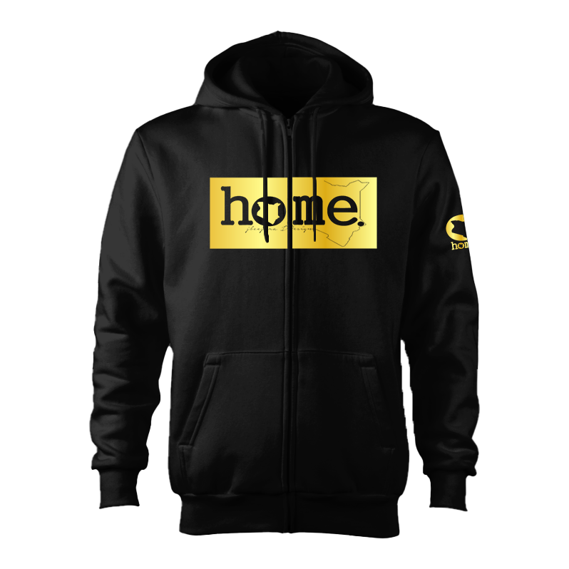 Kids Zip-Up Hoodie - Black (Heavy Fabric)