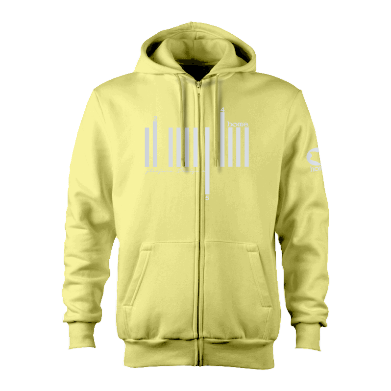 Zip-up Hoodie - Canary Yellow (Heavy Fabric)