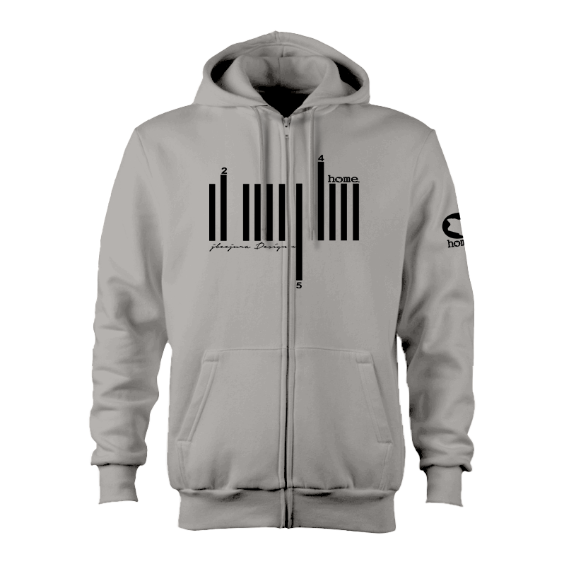 Zip-up Hoodie - Light Grey (Heavy Fabric)