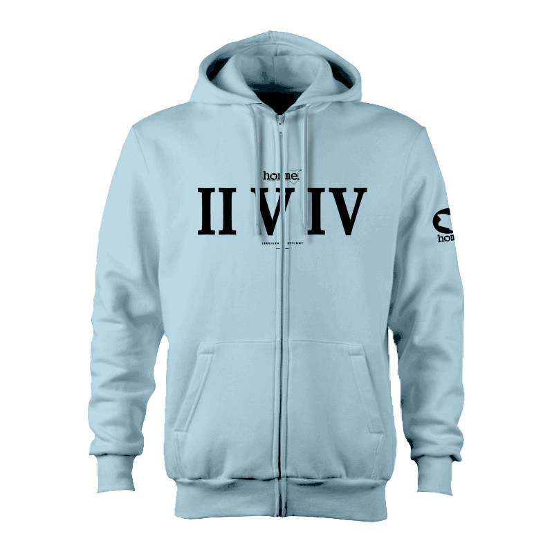 Zip-up Hoodie - Sky Blue (Heavy Fabric)