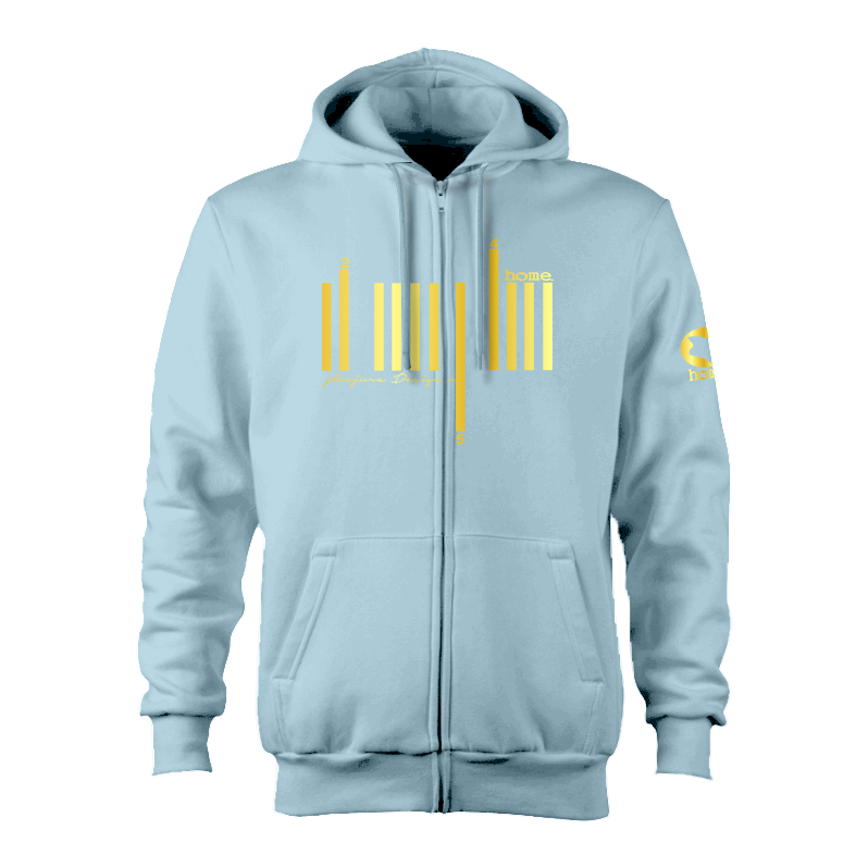Kids Zip-Up Hoodie - Sky Blue (Heavy Fabric)