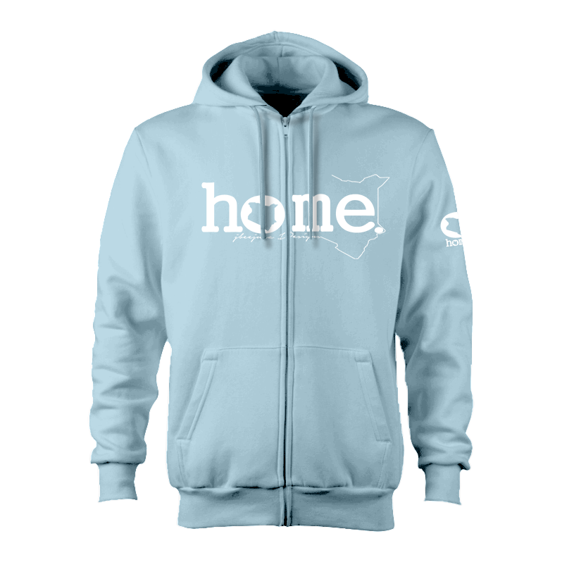 Zip-up Hoodie - Sky Blue (Heavy Fabric)