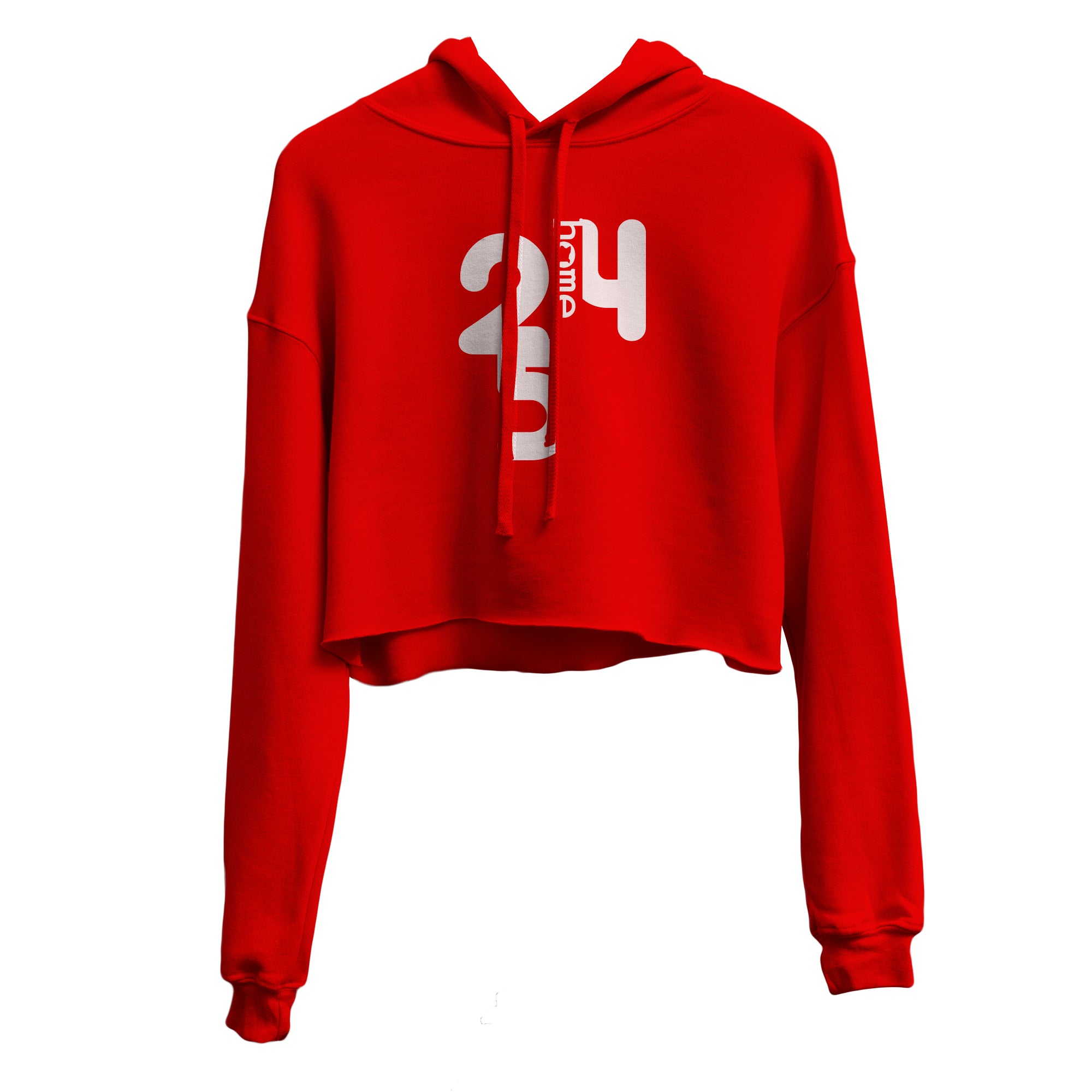 Cropped Hoodie - Red (Mid-Heavy Fabric)