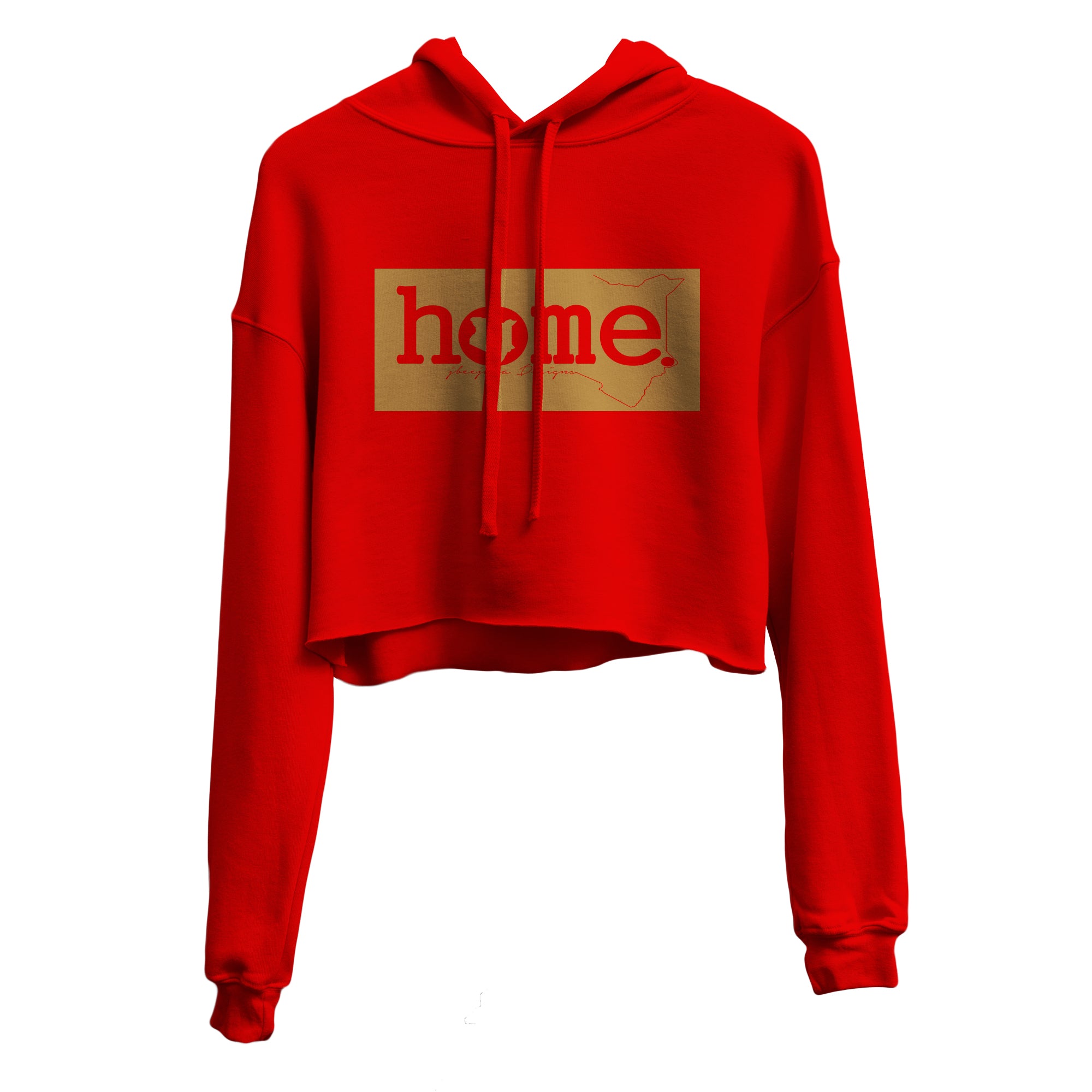 Cropped Hoodie - Red (Mid-Heavy Fabric)
