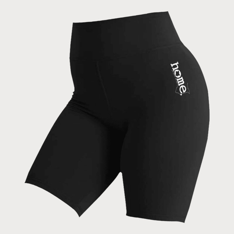 JBEEJURA DESIGNZ | home - 254 Black Women's Bike Shorts with a White Logo from XS-XXL sizes.