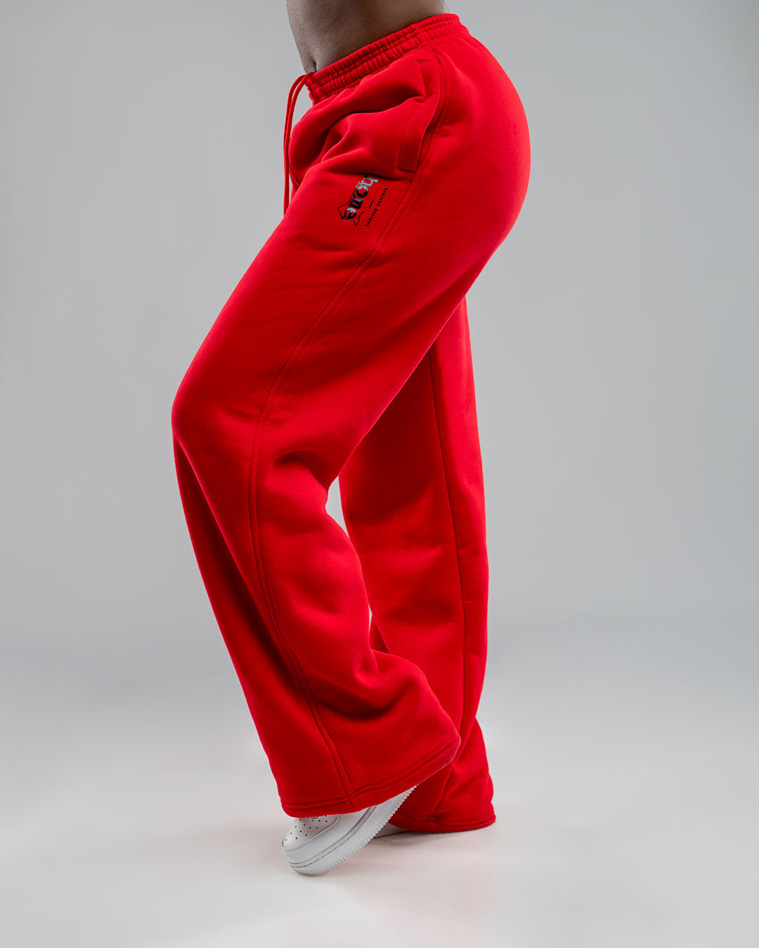 Womens Cosy Pants - Red (Mid Heavy Fabric)