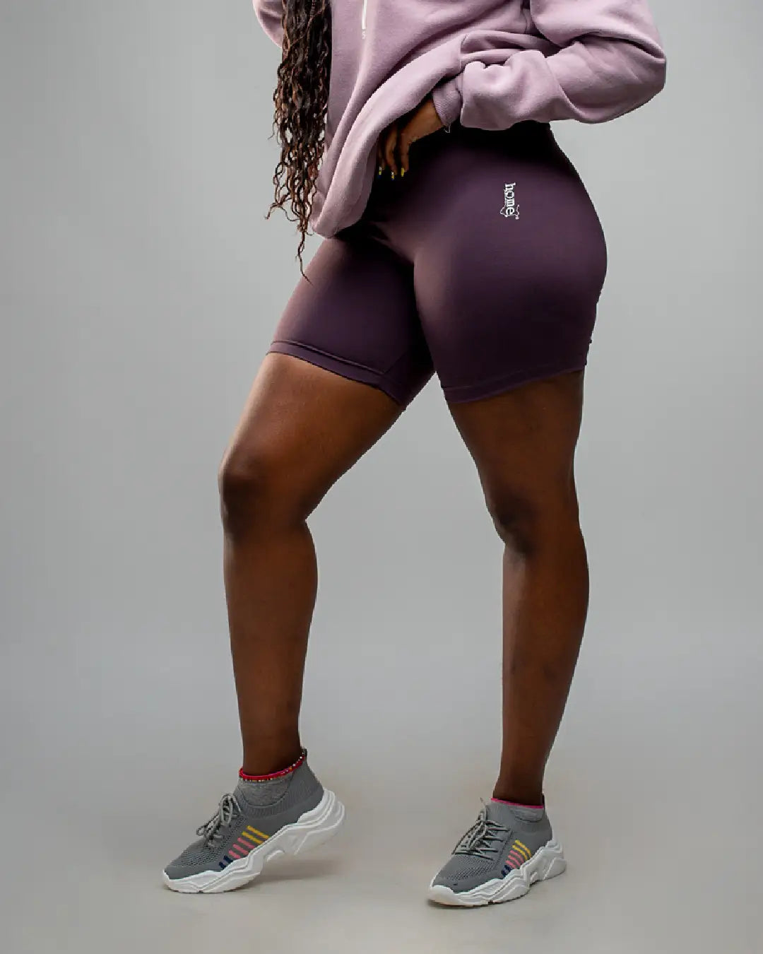 Bike Shorts - Ash Purple