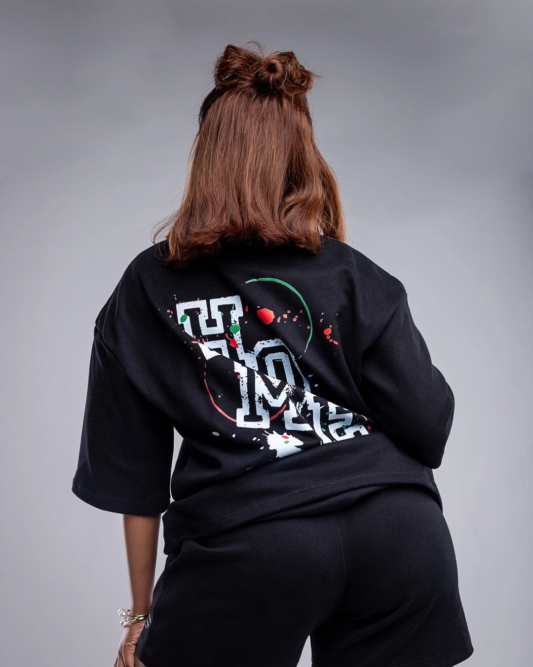 Serene Drop Shoulder Tee - Black