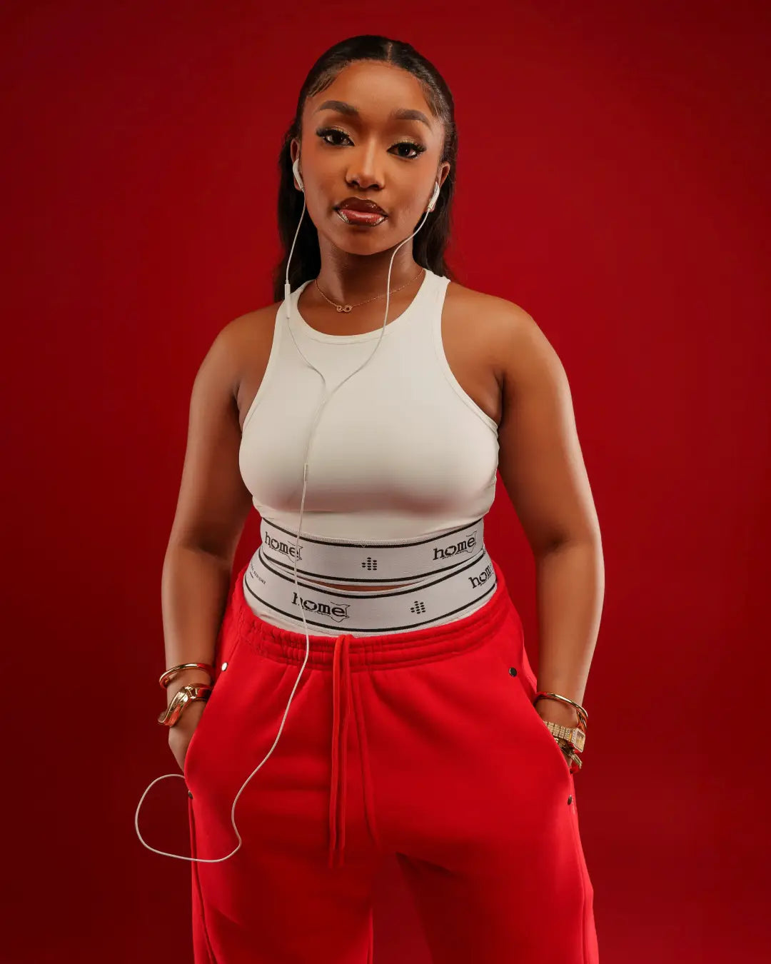 Banded Cheeky Racer Top