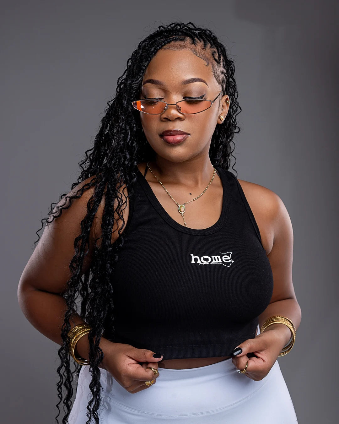 Mushie Vest Top - Black