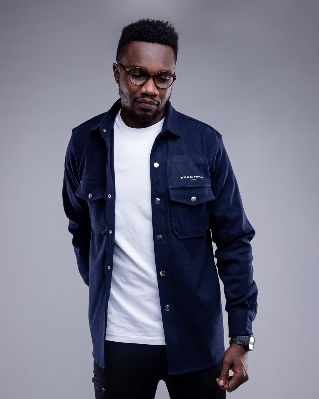 Stature Shirt - Navy Blue