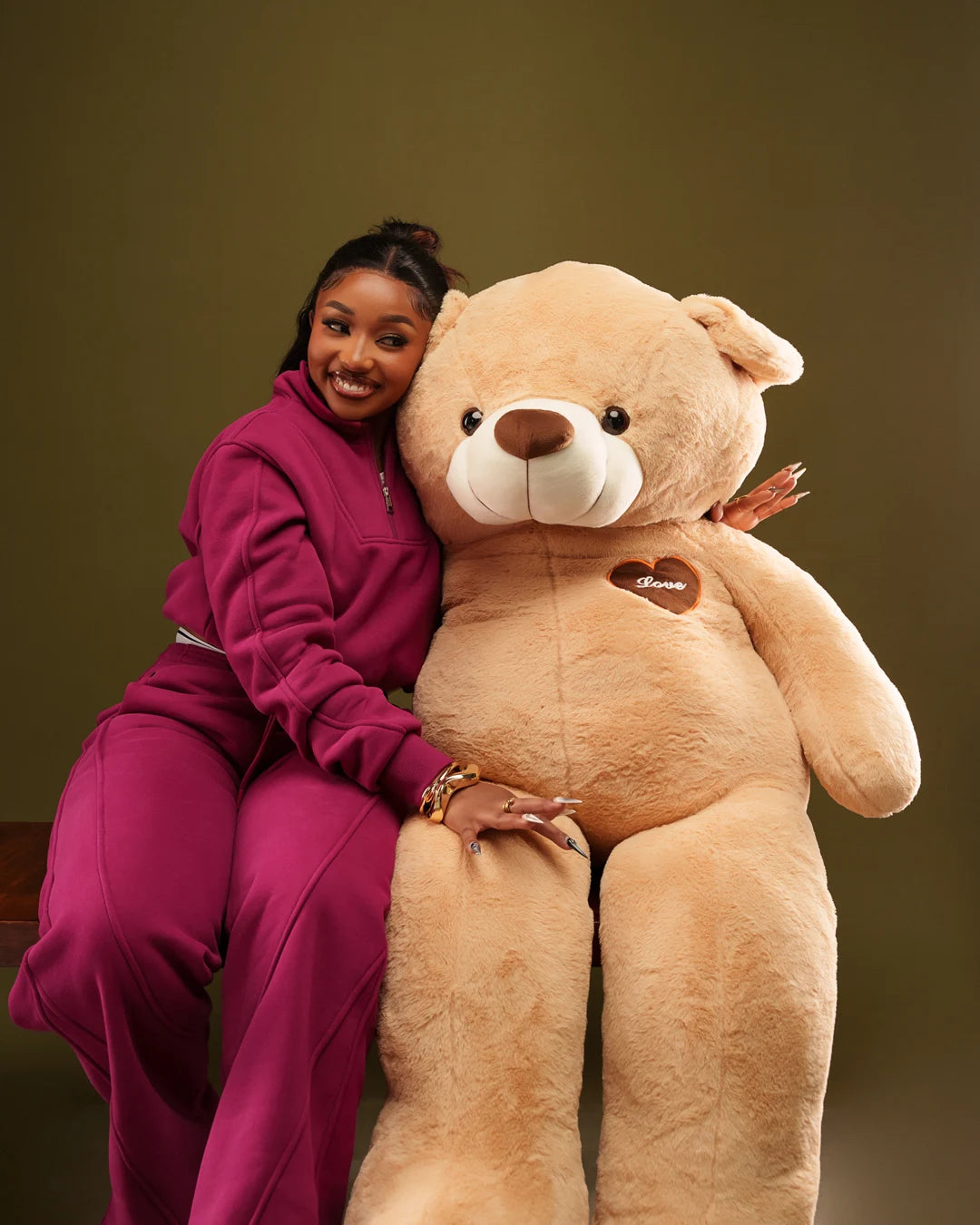 LÛME Quarter Zip Top (Cropped) – Fuchsia