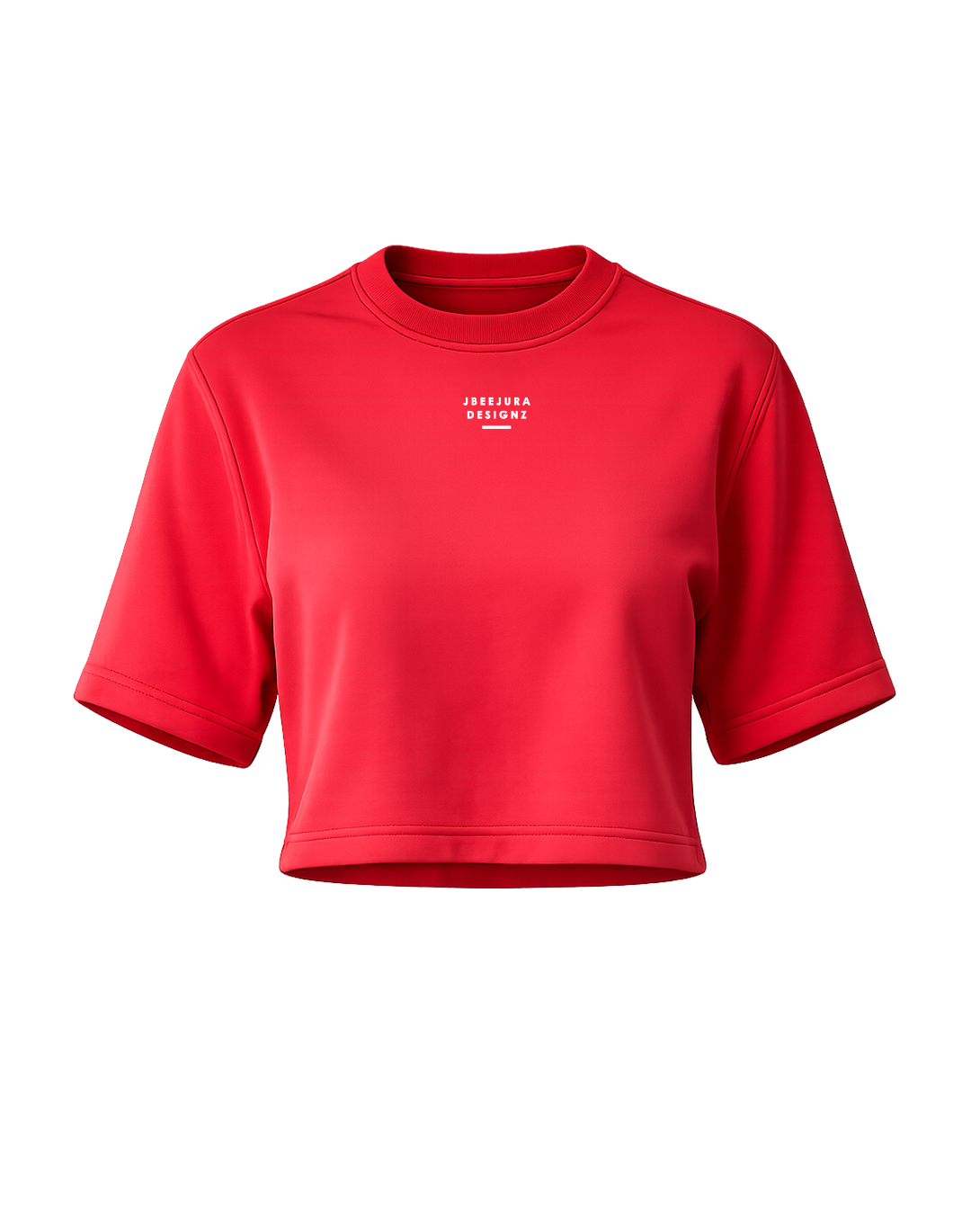 Serene Cropped Tee – Red