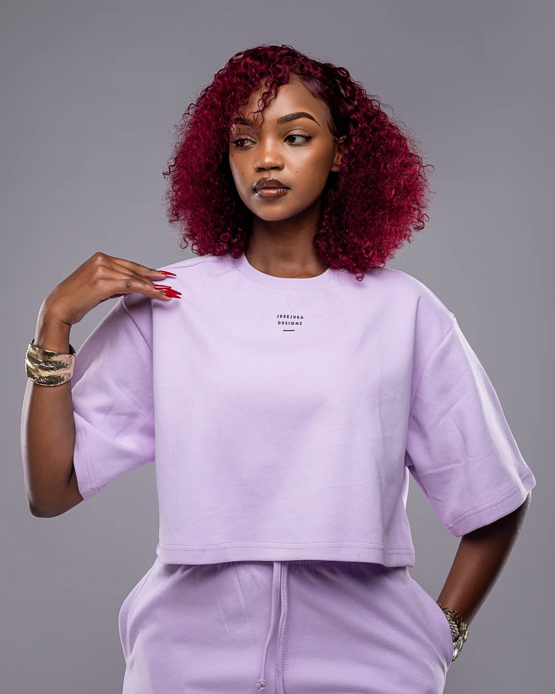 Sonora Serenity Cropped Tee - Lilac