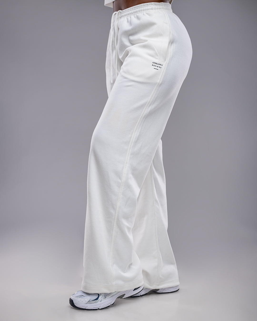 Serene Pants and Crop Tee Set - White