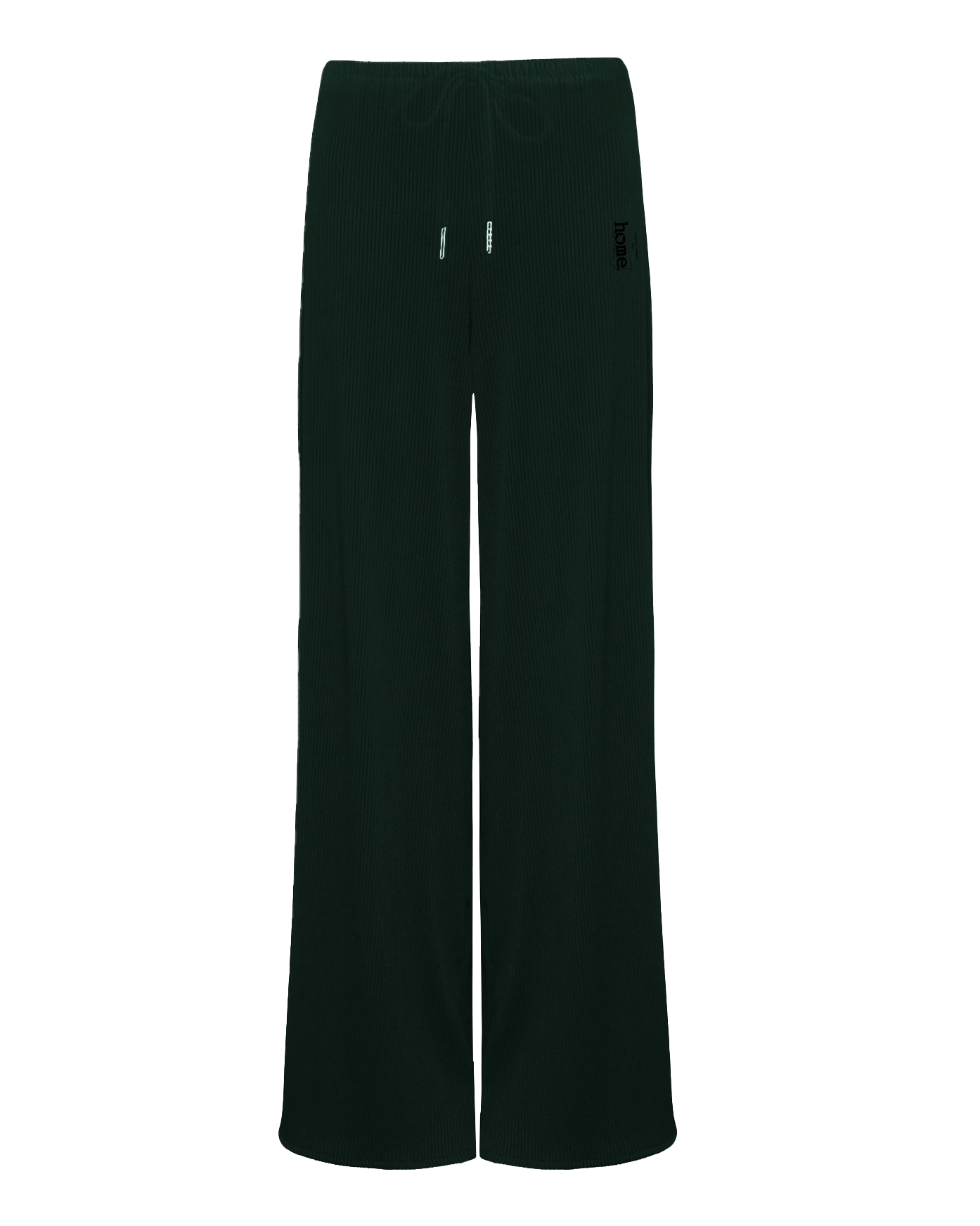 Womens Ribbed Cosy Pants - Forest Green