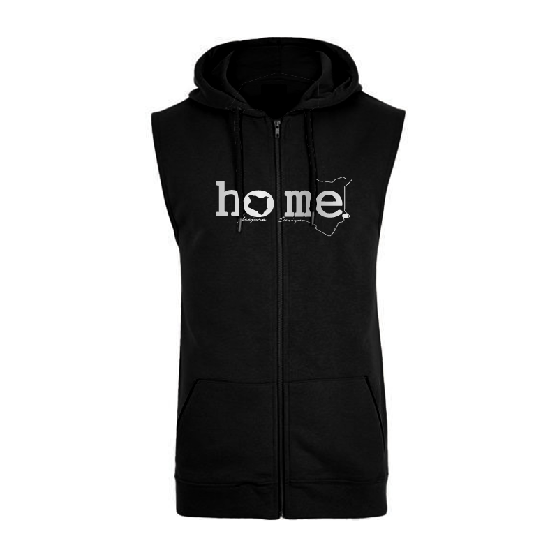 Sleeveless Hoodie  - Black (Mid Heavy Fabric)