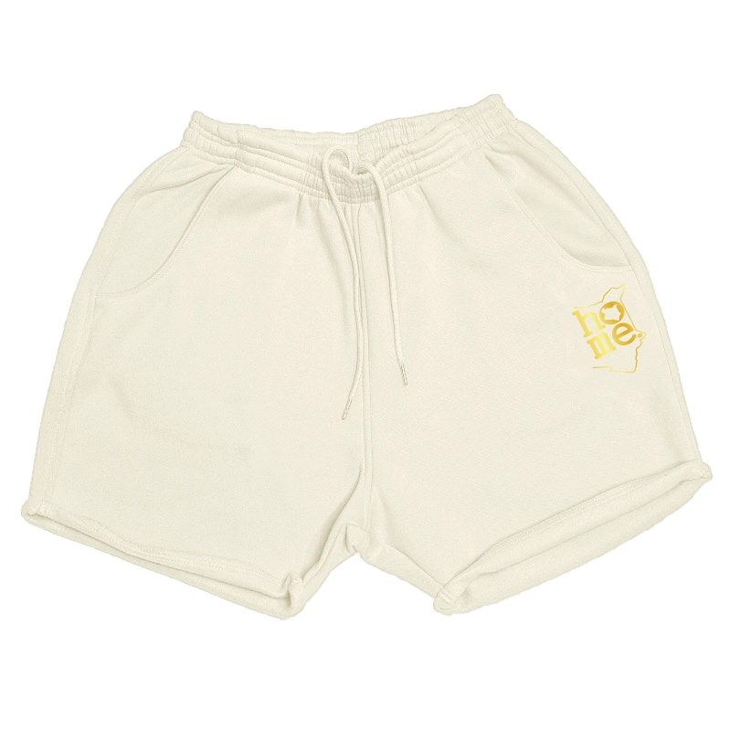 Women's Booty Shorts - Soft Beige (Mid Heavy Fabric)