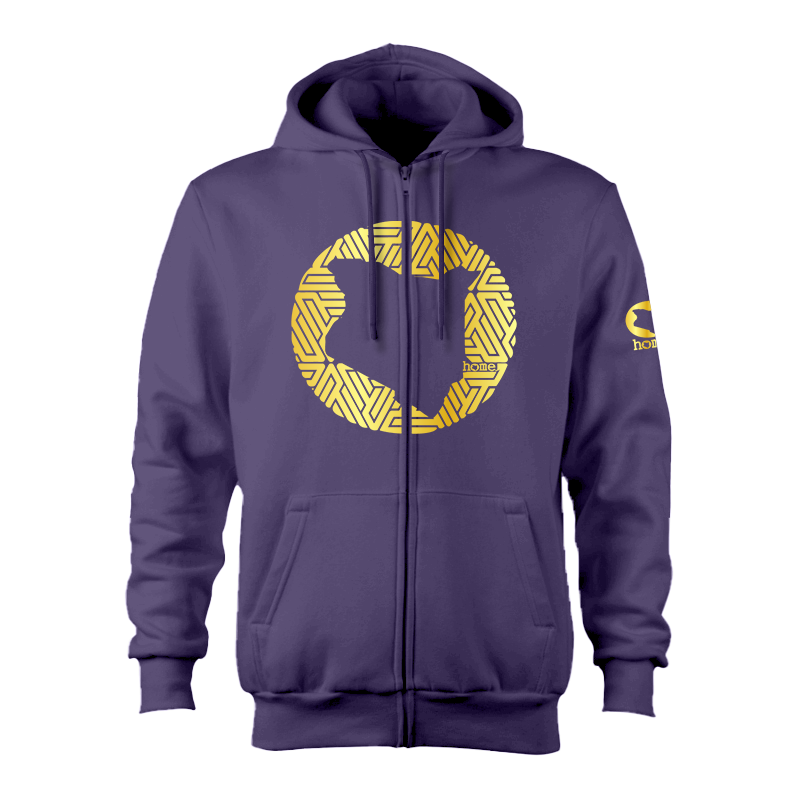 Kids Zip-Up Hoodie  - Purple (Heavy Fabric)