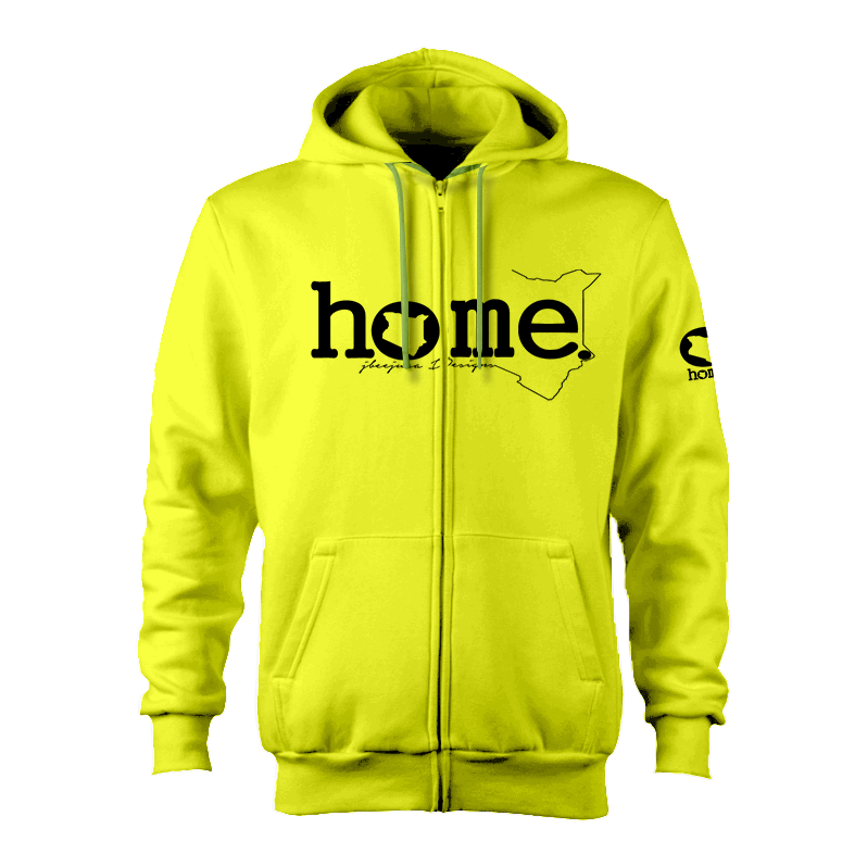 Zip-up Hoodie - Lime Green (Heavy Fabric)