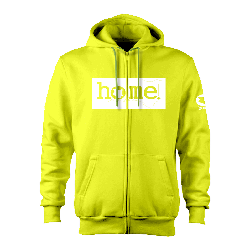 Zip-up Hoodie - Lime Green (Heavy Fabric)