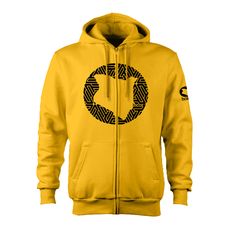 Kids Zip-Up Hoodie  - Mustard Yellow (Heavy Fabric)