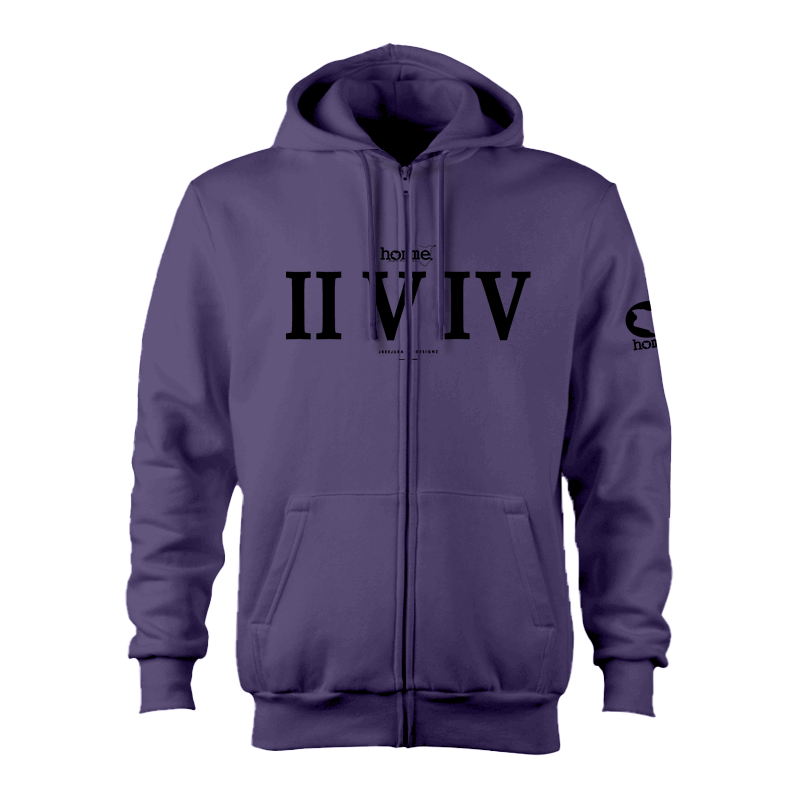 Kids Zip-Up Hoodie  - Purple (Heavy Fabric)