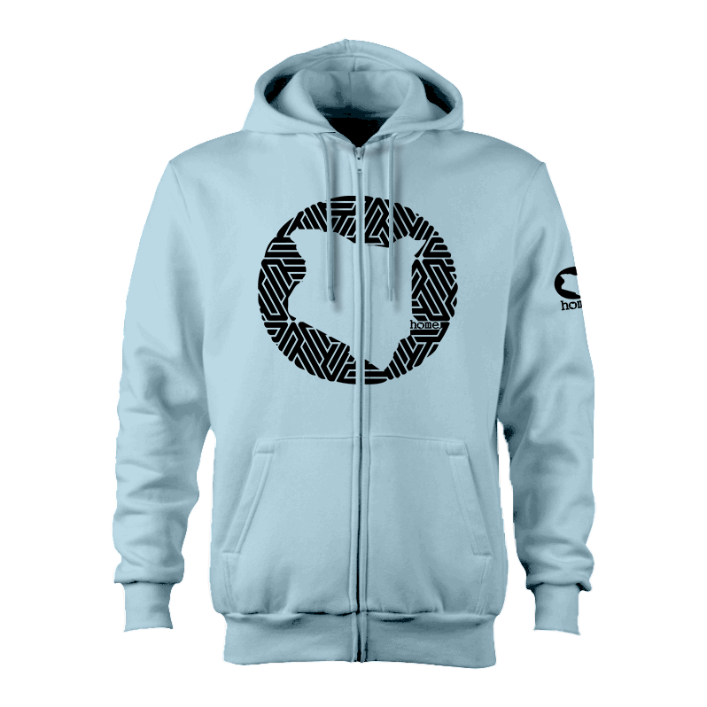 Zip-up Hoodie  - Sky Blue (Heavy Fabric)