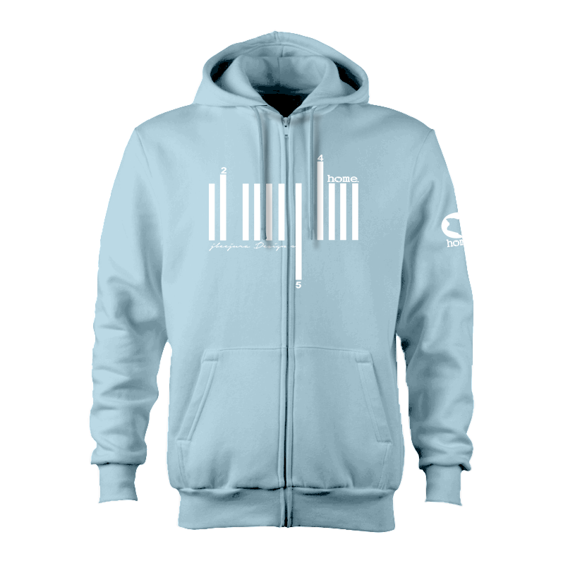 Zip-up Hoodie  - Sky Blue (Heavy Fabric)